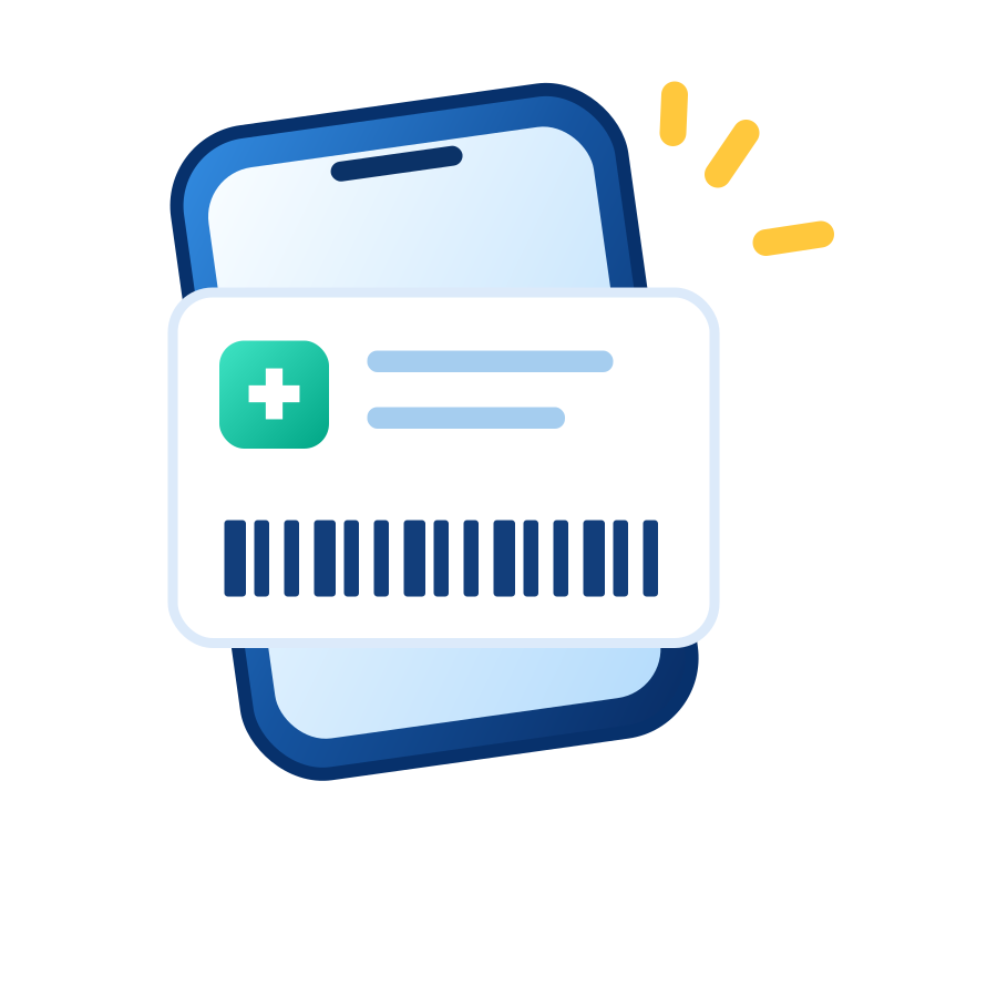 Symbool digitale zorgpas