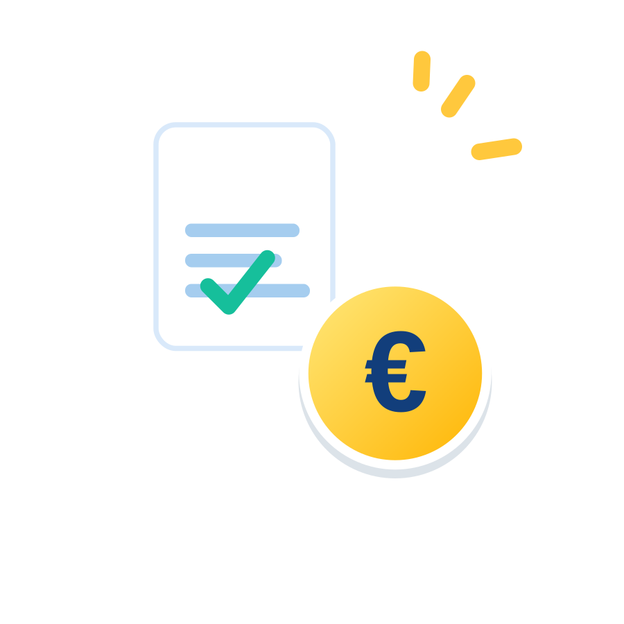 Symbool afsluiten en betalen